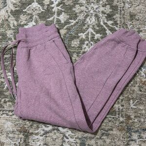Lululemon Heather Pink Scuba High Rise Joggers